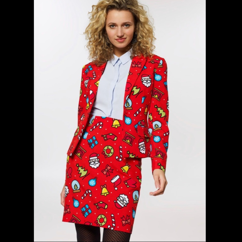 Red Holiday Suit